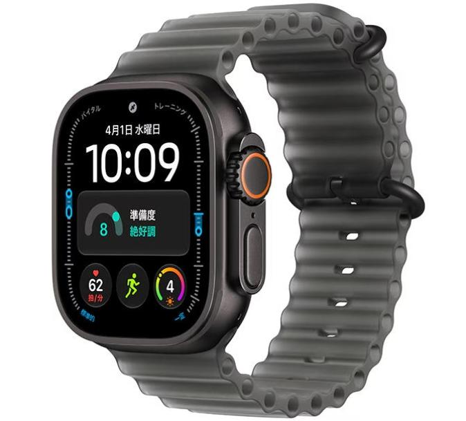 Apple Watch Ultra 4 GPS+Cellular 49mm ブラック/ブラックオーシャンバンド