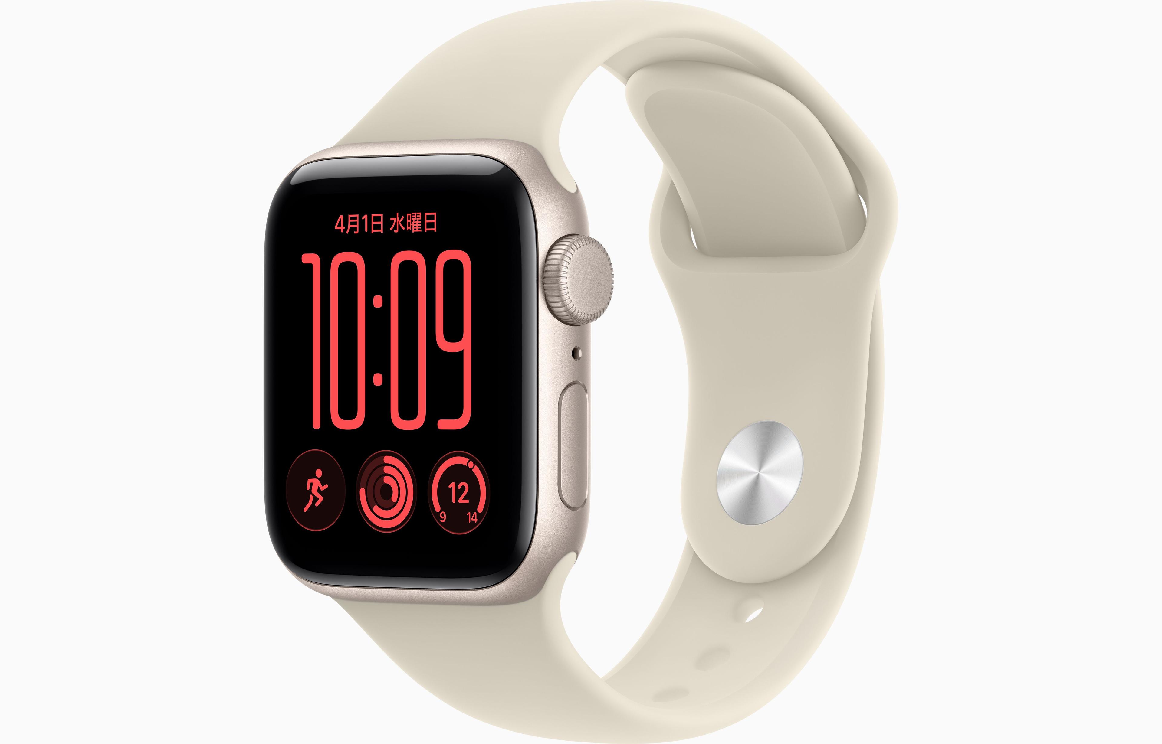 Apple Watch SE 3 GPS 44mm アルミニウム スターライト M/L